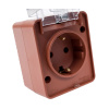 Картинка Розетка 1-местная IP54 16А 250B Терракотовый Systeme Electric ATLASDESIGN Profi54