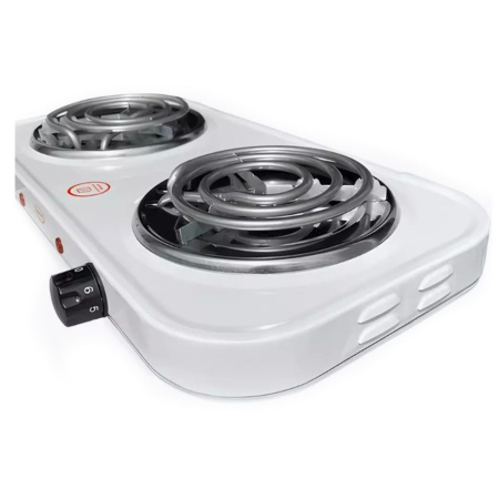 Изображение Плита Электрическая 2 конфорки настольная ПЭ-2КС УМНИЦА спираль Белая 2000 Вт Электроплитка Картинка Плита Электрическая 2 конфорки настольная ПЭ-2КС УМНИЦА спираль Белая 2000 Вт Электроплитка