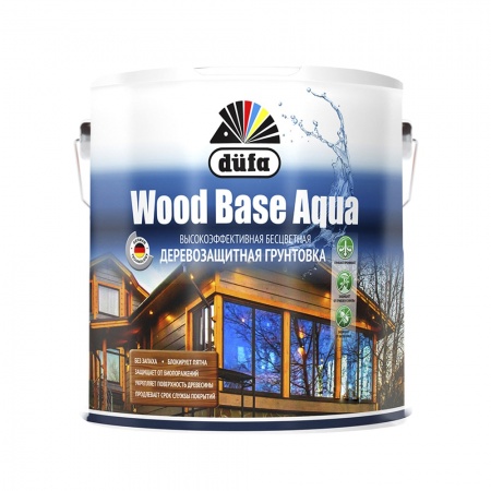 Грунт для дерева Dufa Wood Base Aqua c биоцидом бесцветная 2,5 л
