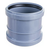 Картинка Муфта ПП Ø 110 мм ремонтная для внутренней канализации Серая Политэк
