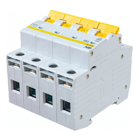 Картинка Выключатель автоматический 4п 63А С ВА47-29 4.5кА IEK