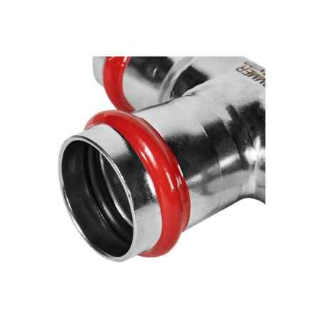 Картинка Тройник-переходник ВПр Ø 28х28х22 Нержавеющая сталь пресс ROMMER