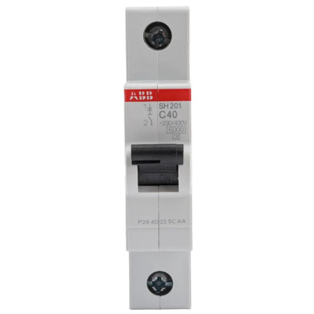 Картинка Автоматический выключатель 1п SH201 С 40А 4,5кА ABB