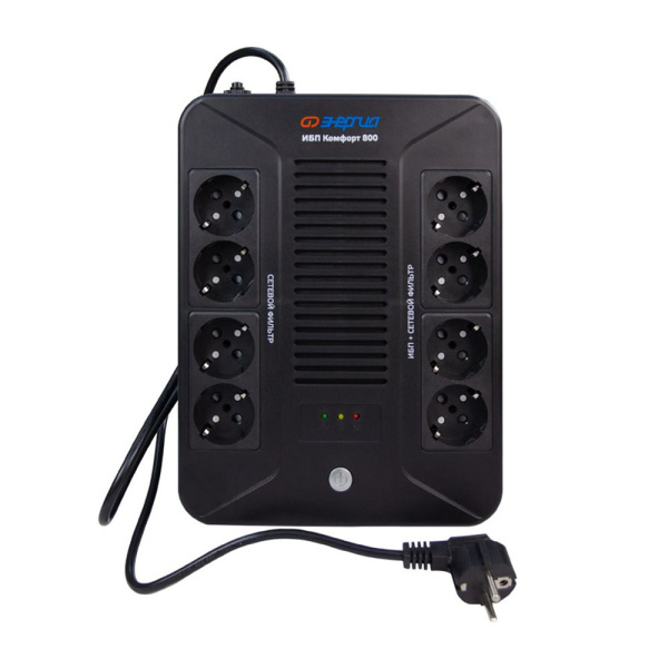 Картинка Источник бесперебойного питания ИБП 800ВА/480Вт работа от АКБ 2-10 м Энергия Комфорт