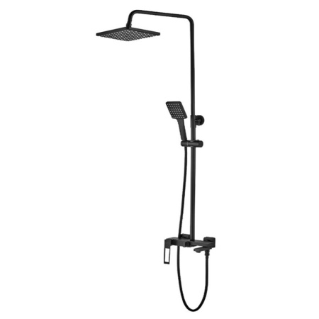 Душевая система тропический душ латунь Callisto Black VALFEX VF.24817-7