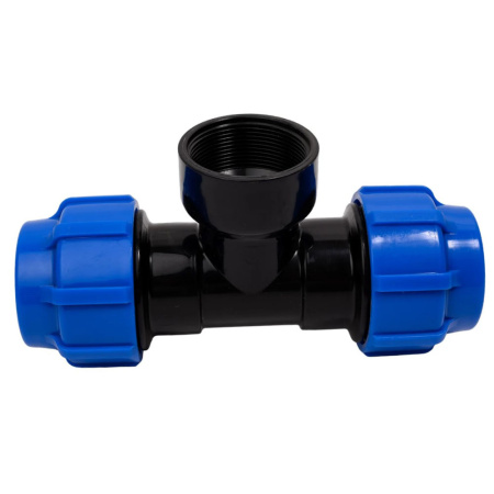 Картинка Тройник переходной ПНД внутренняя резьба 50х2"х50 ТПК-АКВА Политэк