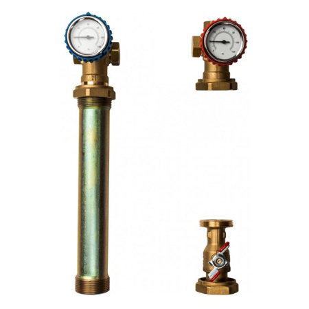 Картинка Группа насосная с прямым контуром 1' без насоса в теплоизоляции STOUT