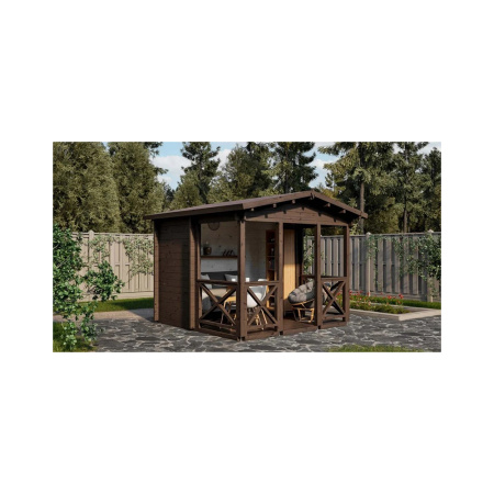 Картинка Беседка 7 брус 44 3,0х3,0 м