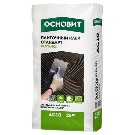 Плиточный клей стандарт Основит Базпликс АС10 25 кг