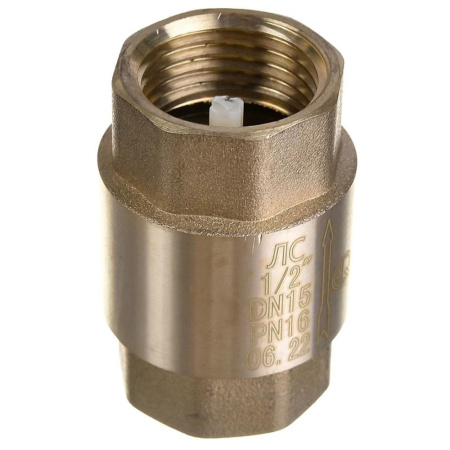 Картинка Обратный клапан ВВ 1/2' с пластиковым сердечником AQUALINK