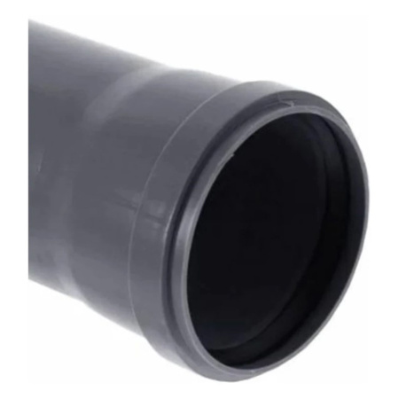 Картинка Труба ПП Ø 75х1.9х500 мм для внутренней канализации Серая Политэк