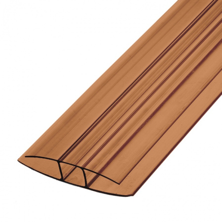 Профиль соединительный НР неразъемный 6000х10 мм терракотовый