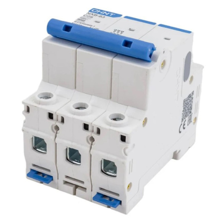 Картинка Выключатель автоматический модульный 3п C 25А 6кА NXB-63 CHINT