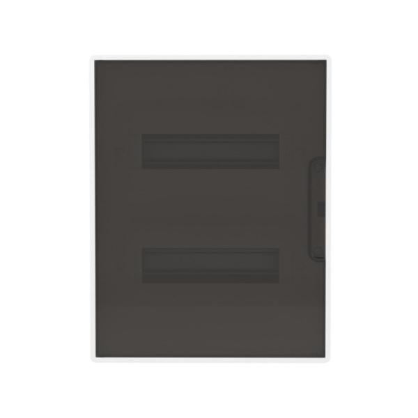 Картинка Корпус пластиковый встраиваемый FRAME ЩРВ-П-24 IP41 тонированная дверь F24B1WD DKC