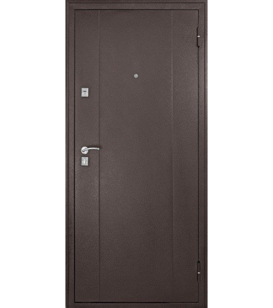 Дверь Форпост 72 размер 960х2050 мм правая с цилиндрическим замком и дверной фурнитурой