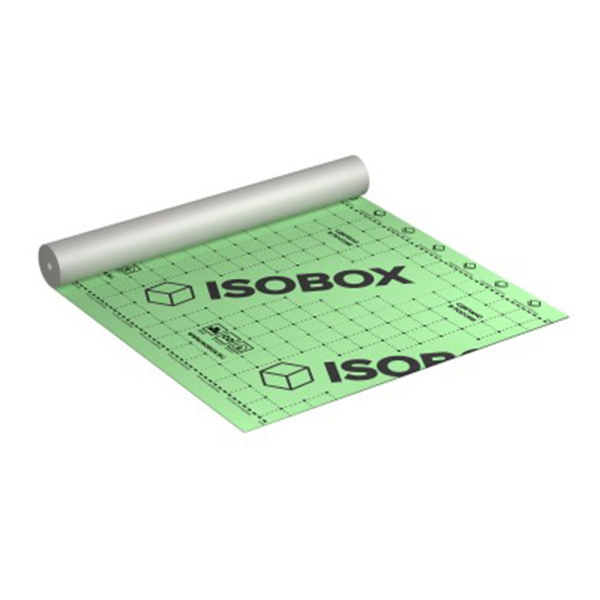 Картинка Мембрана диффузионная с клеевой полосой 75 м² ISOBOX AS+ ТЕХНОНИКОЛЬ