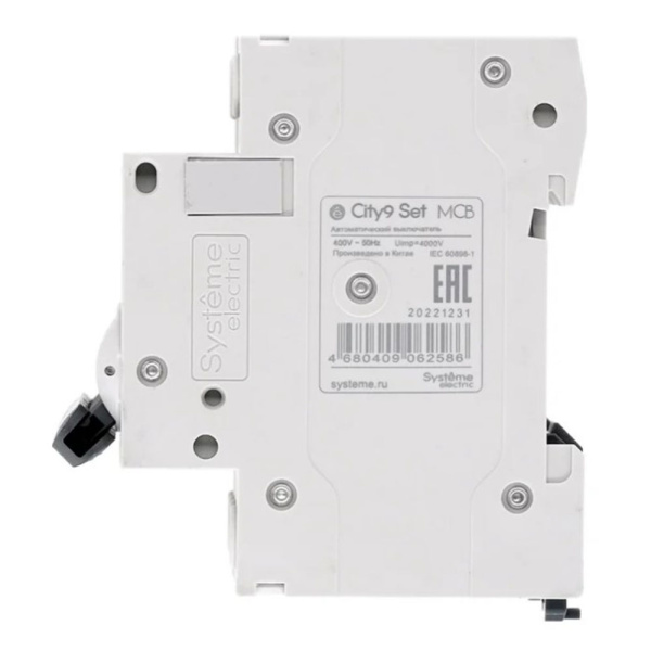 Картинка Выключатель автоматический 4п 16А С 4.5kA 400В City9 Set Systeme Electric