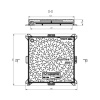Картинка Люк чугунный квадратный 600х600 мм Sunrise600 AQUASTOK