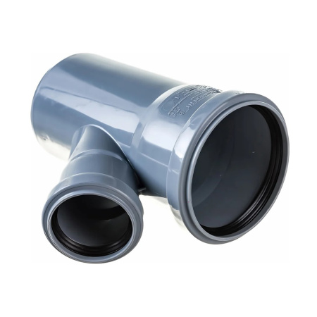 Картинка Тройник канализационный 45 градусов 90х50 мм Ostendorf