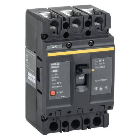 Картинка Выключатель автоматический ВА88-32 3Р 125А 25кА MASTER IEK