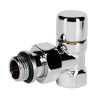 Картинка Набор термостатический угловой Design 1/2"М30х1,5 Хром Royal Thermo