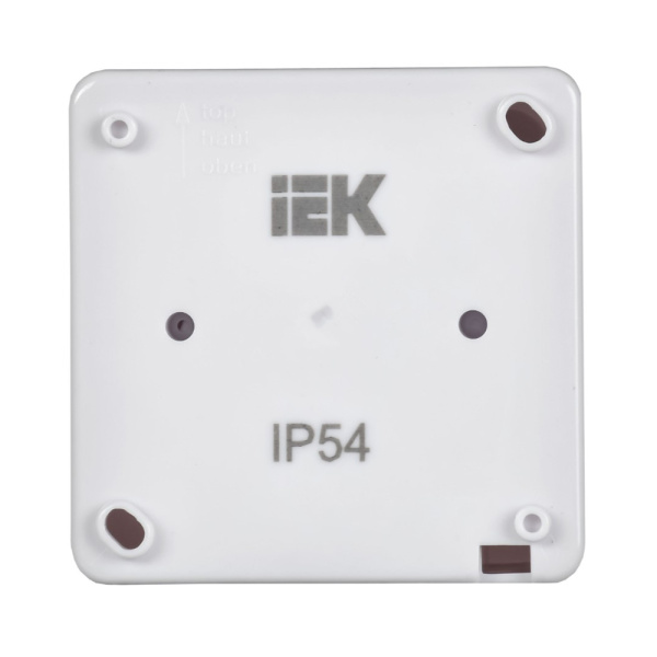 Картинка Розетка 1-местная ОП Гермес Plus РСб20-3-ГПБд 16А IP54 с заземлением Белая IEK