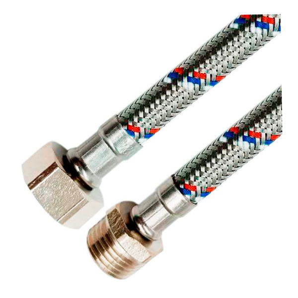 Картинка Гибкая подводка 1/2" НР/ВР 40 см PE-X ТИТАН Ростерм