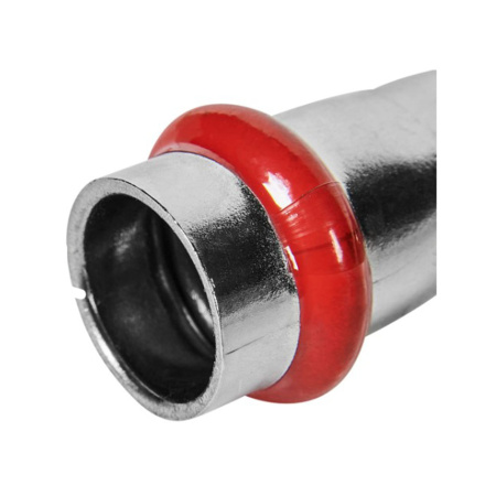 Картинка Угольник однораструбный Впр-Нпр Ø 15 мм 45° Нержавеющая сталь пресс ROMMER