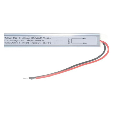 Картинка Блок питания ультратонкий 48Вт 12В IP20 металлический корпус Uniel UET-VAT-048A20