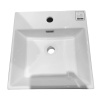 Картинка Умывальник подвесной Quadra 40 прямоугольный 1 отверстие по центру Белый Selena
