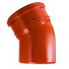 Отвод 110х30° наружная Оранжевая Политэк