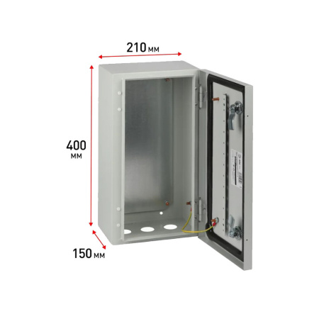 Картинка Корпус металлический ЩМП-40.21.15 400х210х150 У2 IP54 OPTIMA c.4.2.1_5 Эра