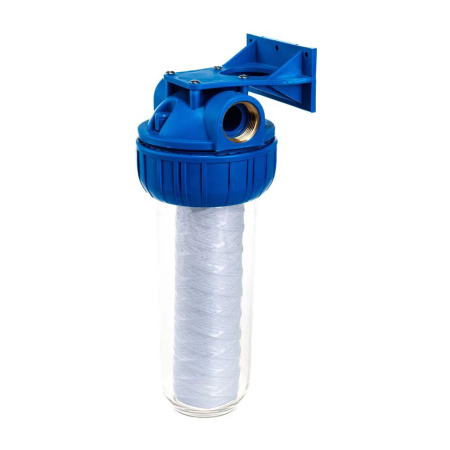 Картинка Корпус фильтра 10SL 1" ВР Прозрачный Картридж SC-10W UNIPUMP CFC-10K