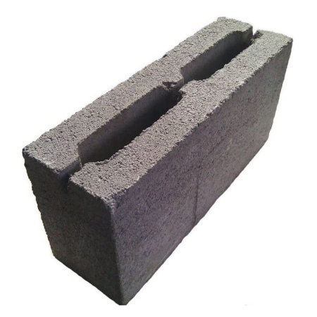 Блок цементный 2ух пустотный перегородочный 390х188х120 мм