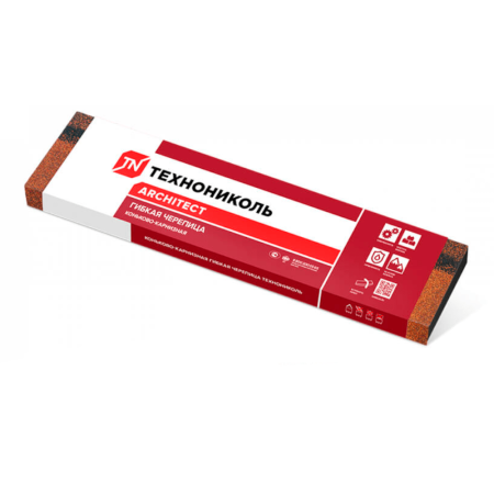 Картинка ТехноНиколь гибкая черепица коньково-карнизная Янтарь