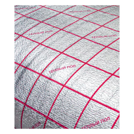 Изображение Подложка с лавсановой подкладкой Теплый пол 30 м² толщина 3 мм Картинка Подложка с лавсановой подкладкой Теплый пол 30 м² толщина 3 мм