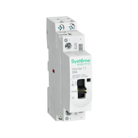 Контактор 2P 2НО 20A  AC 230В-230В City9 Set C9C32220 Systeme Electric
