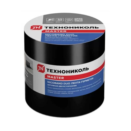Картинка Самоклеящаяся лента двухсторонняя ТЕХНОНИКОЛЬ Nicoband Duo 10 см 10 м