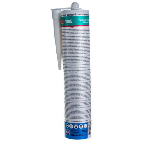 Картинка Герметик силикон универсальный Бежевый 280 мл 100Е Akfix