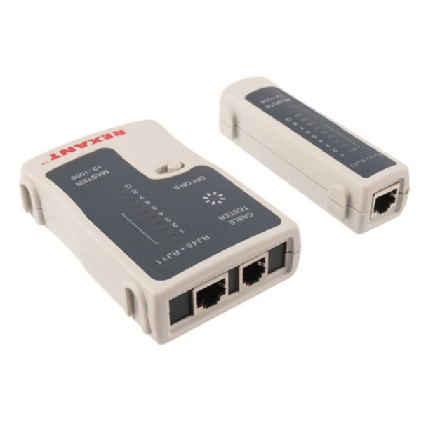 Изображение Тестер кабеля RJ-45+RJ-11/RJ-12 468 REXANT Картинка Тестер кабеля RJ-45+RJ-11/RJ-12 468 REXANT