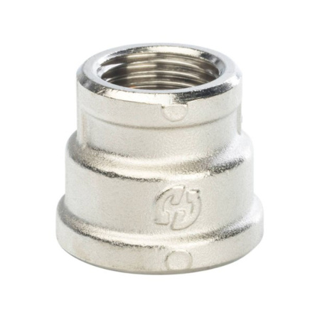 Картинка Муфта переходная ВВ 3/4"х1/2" никелированная STOUT