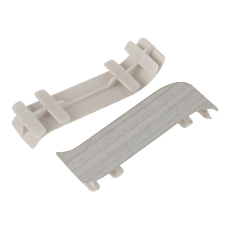 Соединитель для плинтуса К55 Комфорт Ясень серый