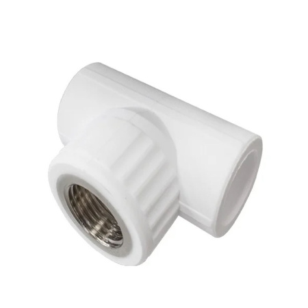 Картинка Тройник комбинированный ВР 32х1'х32 полипропиленовый PPR Белый Valfex