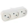 Картинка Тройник на 3 гнезда без заземления 10А А203 UNIVersal