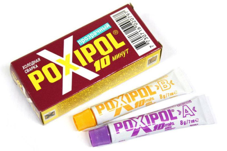 Poxipol прозрачный 14 мл Холодная сварка