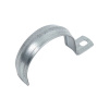 Картинка Скоба крепежная однолапковая СМО Ø 48-50 мм оцинкованная металлическая Fortisflex