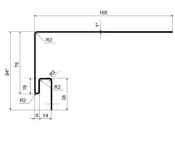 Картинка Планка околооконная 3050 мм Grand Line Белая