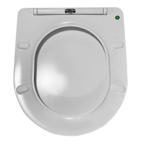 Картинка Сиденье для унитаза дюропласт микролифт Белое Circulo Selena C101WG