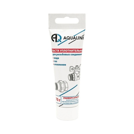 Паста уплотнительная для резьбовых соединений 70 г туба 02201 AQUALINK