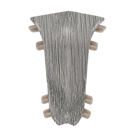 Внутренний угол для плинтуса К55 Комфорт Пепельный